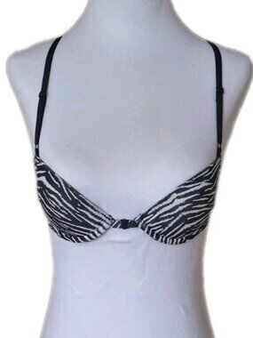 LA SENZA  BRA SIZE 32A ZEBRA PRINT RACER BACK